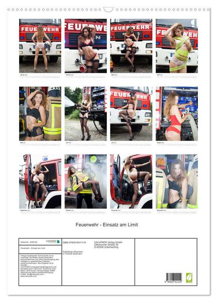 Produktbild: Feuerwehr - Einsatz am Limit (Wandkalender 2026 DIN A2 hoch), CALVENDO Monatskalender