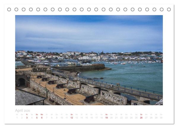 Produktbild: GUERNSEY und JERSEY - Britische Inseln im &Auml;rmelkanal (Tischkalender 2026 DIN A5 quer), CALVENDO Monatskalender