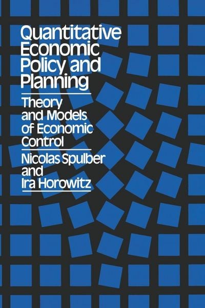 Produktbild: Quantitative Economic Policy and Planning