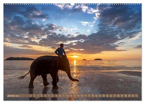 Produktbild: Erinnerungen an Asien (hochwertiger Premium Wandkalender 2026 DIN A2 quer), Kunstdruck in Hochglanz