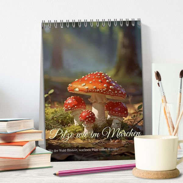 Produktbild: Pilze wie im M&auml;rchen (Tischkalender 2027 DIN A5 hoch), CALVENDO Monatskalender