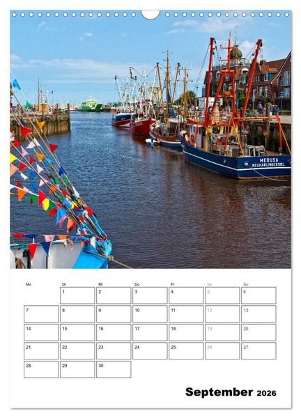 Produktbild: Neuharlingersiel Hafenromantik / Planer (Wandkalender 2026 DIN A3 hoch), CALVENDO Monatskalender