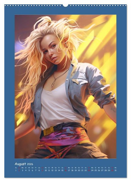 Produktbild: Urban Dancer. Streetstyle-Szene-Illustrationen (hochwertiger Premium Wandkalender 2026 DIN A2 hoch), Kunstdruck in Hochglanz