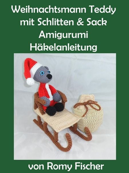 Produktbild: Weihnachtsmann Teddy mit Schlitten & Sack