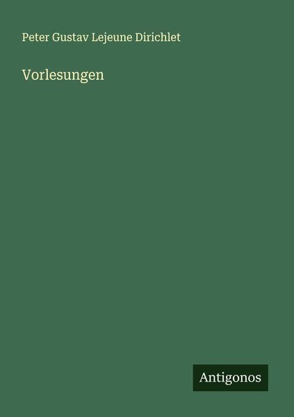 Produktbild: Vorlesungen