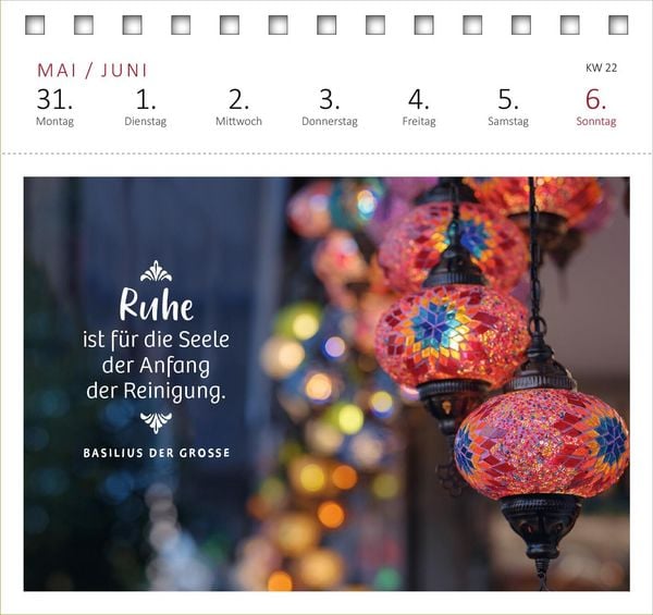 Produktbild: Postkartenkalender Innere St&auml;rke 2027
