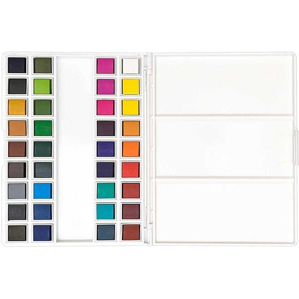 Produktbild: AQUARELLFARBEN,36X1/2N&Auml;PFCHEN