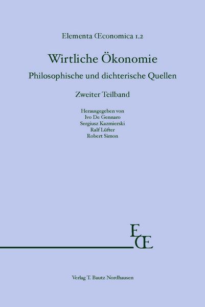 Produktbild: Wirtliche &Ouml;konomie