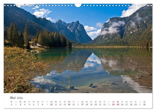 Produktbild: S&uuml;dtirol - Land der Berge und Seen (Wandkalender 2026 DIN A3 quer), CALVENDO Monatskalender
