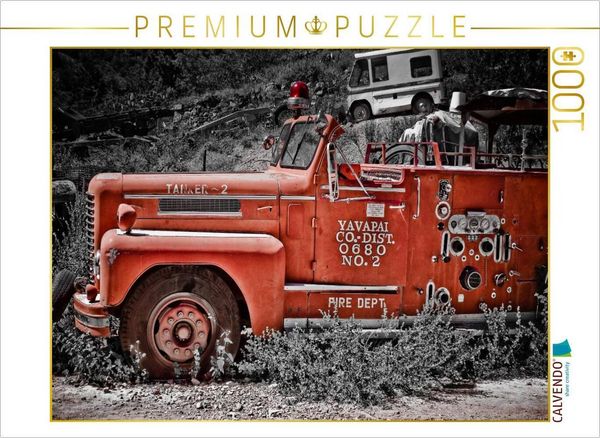 CALVENDO Puzzle Ein Motiv aus dem Kalender US - Oldies und Schrottautos | 1000 Teile Lege-Größe 64x48cm Foto-Puzzle für glückliche Stunden