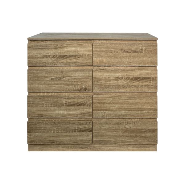 HTI-Living Kommode 8 grifflose Schubladen Thekla Sonoma Sideboard