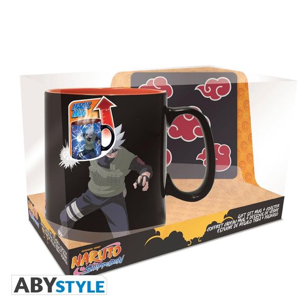 Produktbild: NARUTO SHIPPUDEN Gift set Mug Heat Change + Coaster Akatsuki