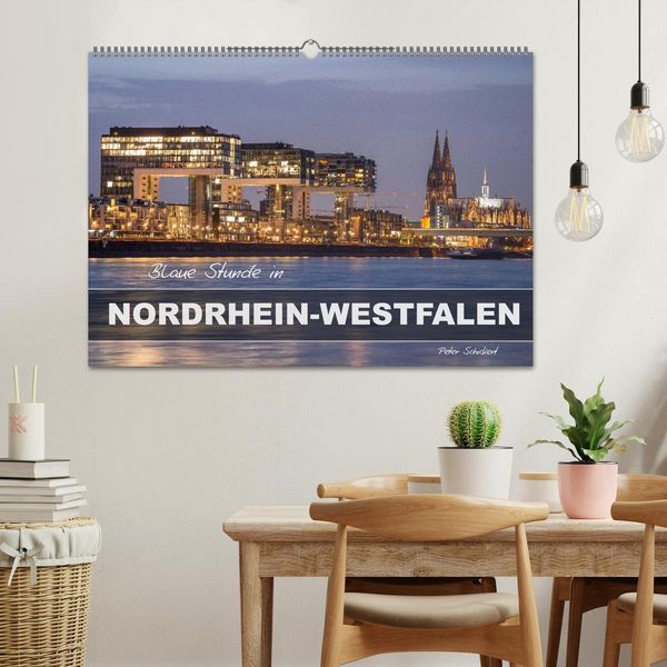 Produktbild: Blaue Stunde in Nordrhein-Westfalen (Wandkalender 2026 DIN A2 quer), CALVENDO Monatskalender