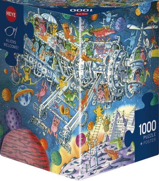 ALIENS WELCOME, HEYE Puzzle von Korky Paul