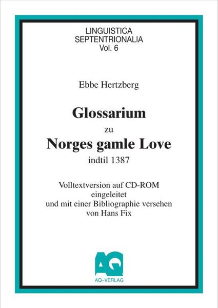 Produktbild: Glossarium zu Norges gamle Love