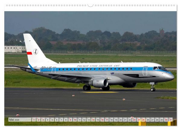 Produktbild: Flugzeuge im Retro-Stil (hochwertiger Premium Wandkalender 2026 DIN A2 quer), Kunstdruck in Hochglanz