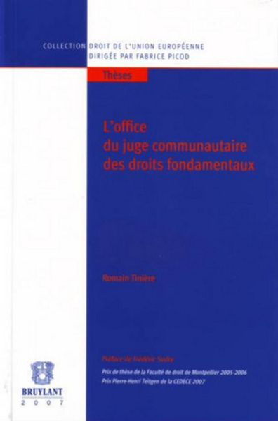 Produktbild: L'Office du Juge Communautaire des Droits Fondamentaux