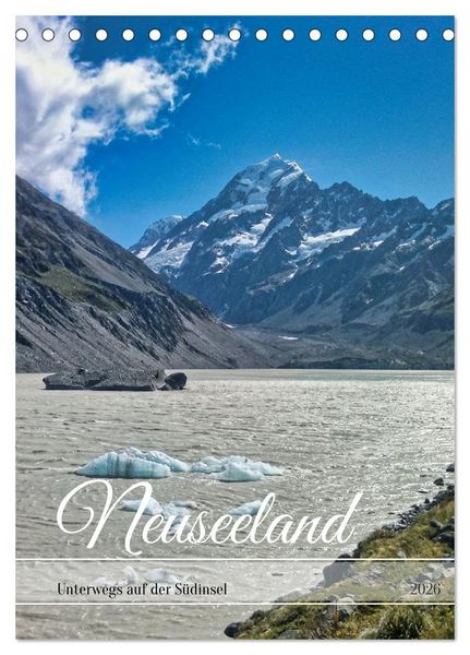 Produktbild: Neuseeland &ndash; Unterwegs auf der S&uuml;dinsel (Tischkalender 2026 DIN A5 hoch), CALVENDO Monatskalender