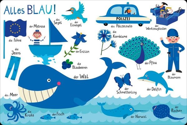 Produktbild: Blaubeerblau und Hummelgelb Mein knallig buntes Farbenbuch