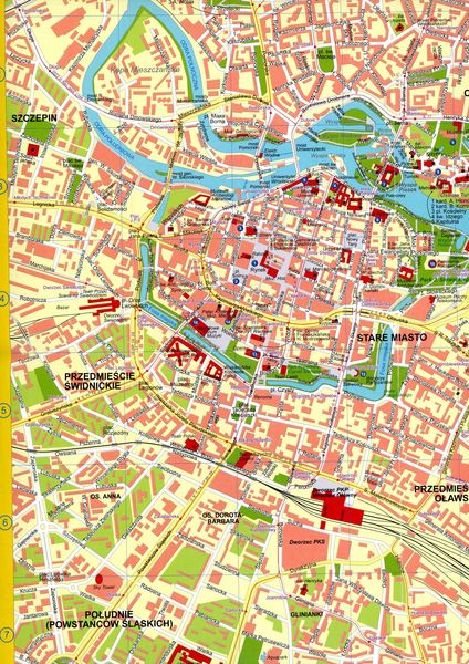 Produktbild: Stadtplan Breslau/Wrocław heute und 1932