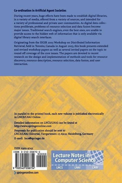 Produktbild: Distributed Multimedia Information Retrieval