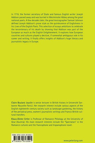 Produktbild: Addison and Europe / Addison et l&rsquo;Europe