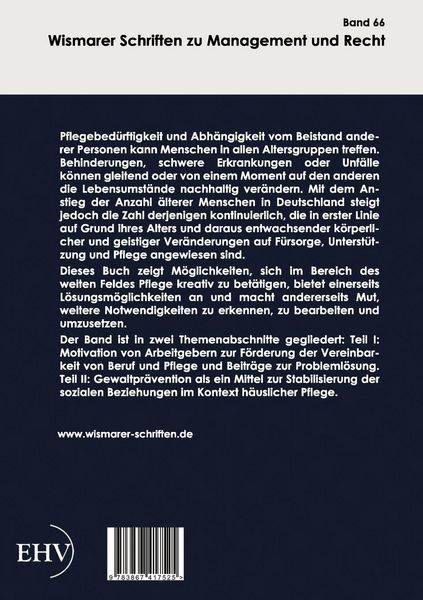 Produktbild: Arbeitgeberbeteiligung an der Pflege und Gewaltpr&auml;vention