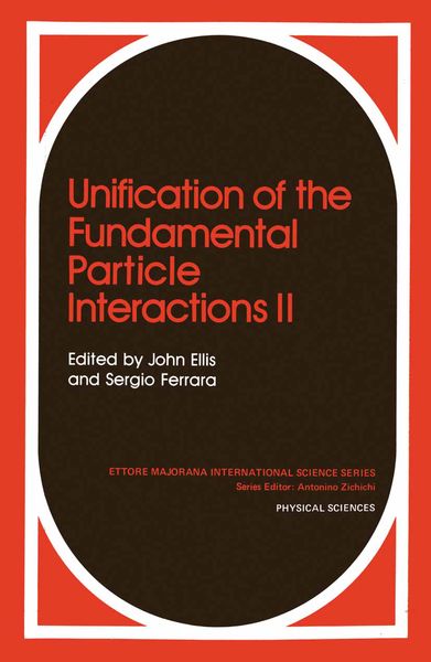 Produktbild: Unification of the Fundamental Particle Interactions II