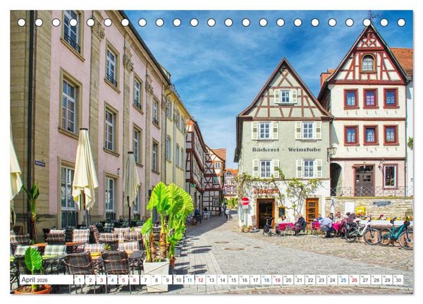 Produktbild: Bad Wimpfen - Kurstadt am Neckar (Tischkalender 2026 DIN A5 quer), CALVENDO Monatskalender