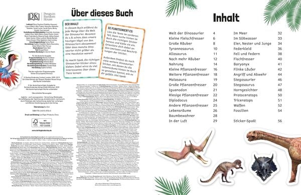 Produktbild: Sticker-Lexikon. Dinosaurier