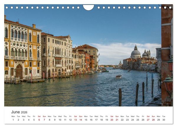 Produktbild: Romantic colors in Venice (Wall Calendar 2026 DIN A4 landscape), CALVENDO 12 Month Wall Calendar