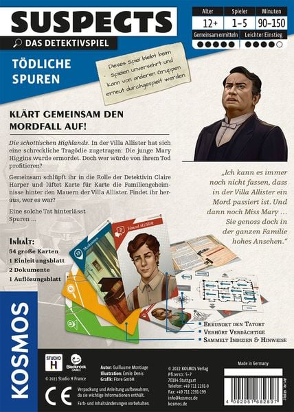 KOSMOS - Suspects - Das Detektivspiel - Tödliche Spuren