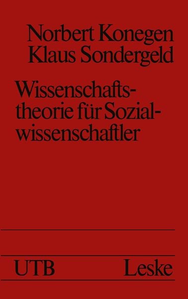 Produktbild: Wissenschaftstheorie f&uuml;r Sozialwissenschaftler