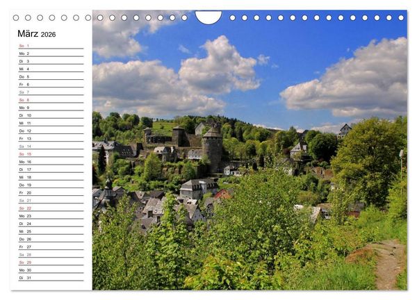Produktbild: Eine Perle in der Eifel - Monschau (Wandkalender 2026 DIN A4 quer), CALVENDO Monatskalender