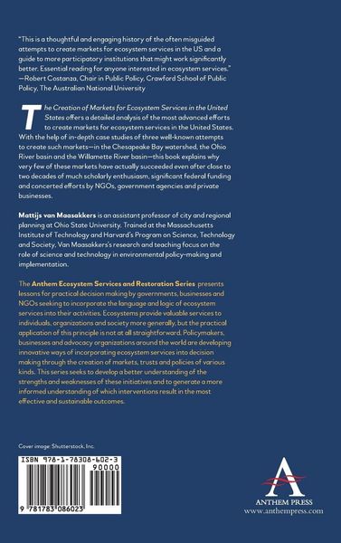 Produktbild: The Creation of Markets for Ecosystem Services in the United States