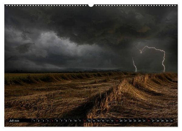 Produktbild: WETTER-LANDSCHAFTEN (hochwertiger Premium Wandkalender 2026 DIN A2 quer), Kunstdruck in Hochglanz