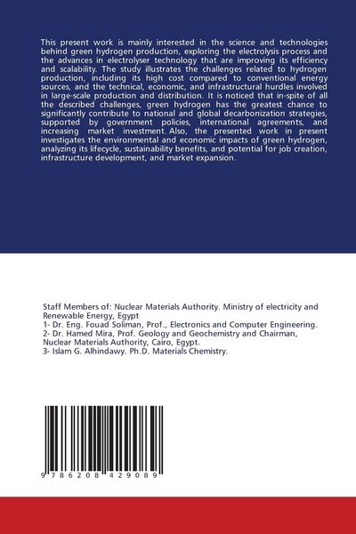 Produktbild: Science and Technologies behind Green Hydrogen Production