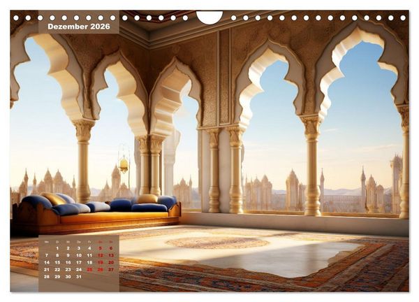 Produktbild: Exotische Pal&auml;ste (Wandkalender 2026 DIN A4 quer), CALVENDO Monatskalender
