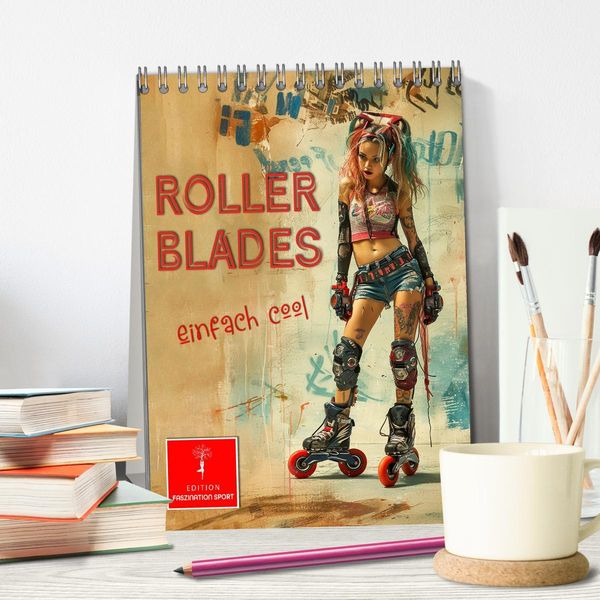Produktbild: Rollerblades - einfach cool (Tischkalender 2025 DIN A5 hoch), CALVENDO Monatskalender