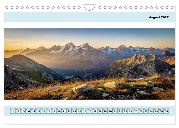 Produktbild: Alpen - Panorama - Mehr Aussicht geht nicht (Wandkalender 2027 DIN A4 quer), CALVENDO Monatskalender