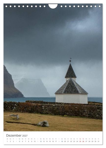 Produktbild: F&oslash;royar - Faroe Islands - F&auml;r&ouml;er Inseln (Wandkalender 2027 DIN A4 hoch), CALVENDO Monatskalender