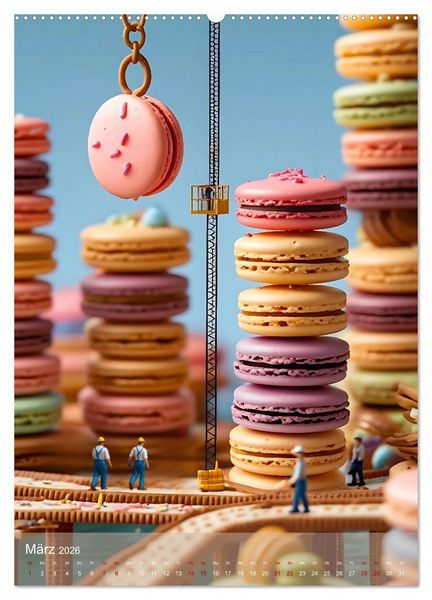 Produktbild: Sweet Escape &ndash; Mini-Abenteuer auf dem K&uuml;chentisch (hochwertiger Premium Wandkalender 2026 DIN A2 hoch), Kunstdruck in Hochglanz