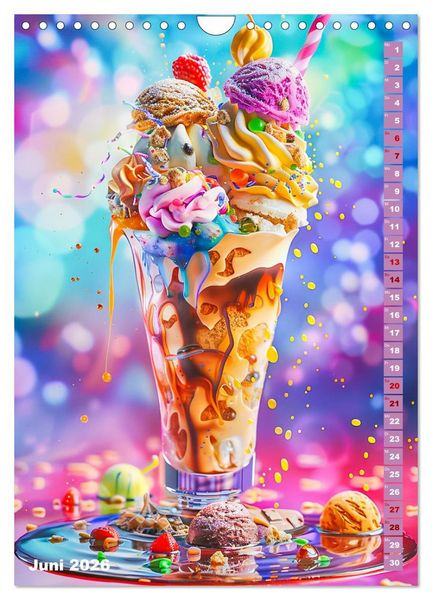 Produktbild: Leckeres Fast Food (Wandkalender 2026 DIN A4 hoch), CALVENDO Monatskalender