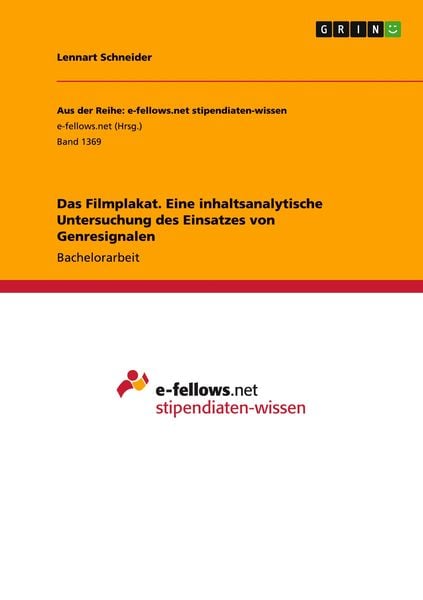 Produktbild: Das Filmplakat. Eine inhaltsanalytische Untersuchung des Einsatzes von Genresignalen