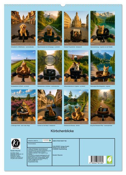 Produktbild: K&ouml;rbchenblicke (hochwertiger Premium Wandkalender 2026 DIN A2 hoch), Kunstdruck in Hochglanz