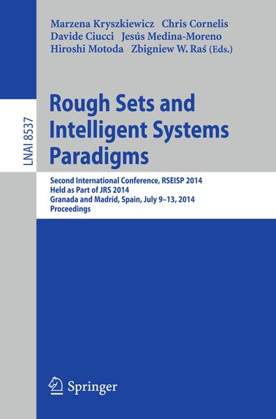 Produktbild: Rough Sets and Intelligent Systems Paradigms