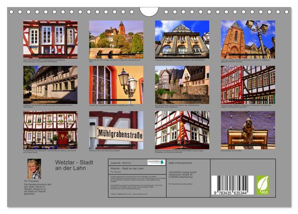 Wetzlar - Stadt an der Lahn (Wandkalender 2025 DIN A4 quer), CALVENDO Monatskalender