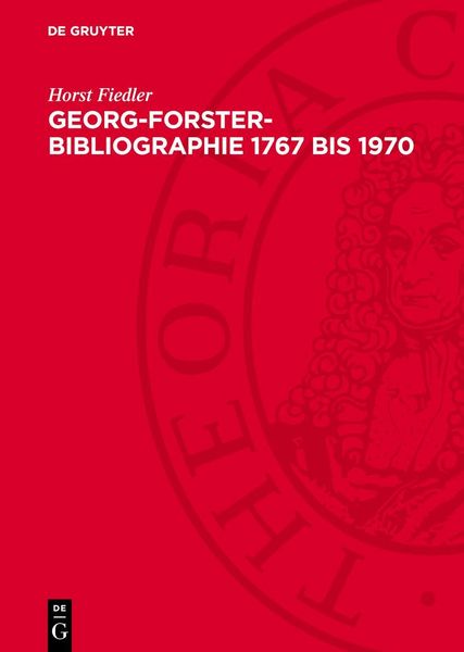 Produktbild: Georg-Forster-Bibliographie 1767 bis 1970