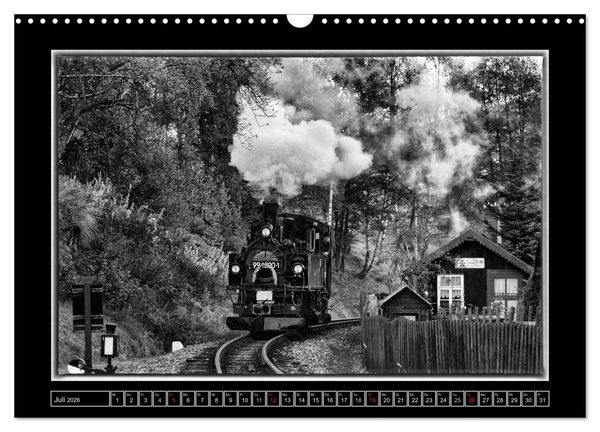 Produktbild: Unter Dampf - Mit der Pre&szlig;nitztalbahn durchs Erzgebirge (Wandkalender 2026 DIN A3 quer), CALVENDO Monatskalender