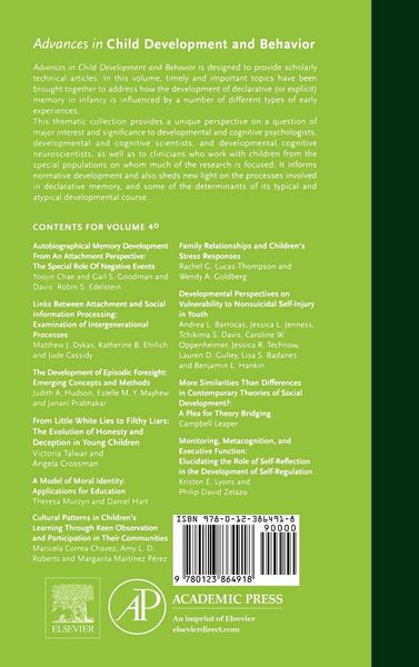 Produktbild: Advances in Child Development and Behavior